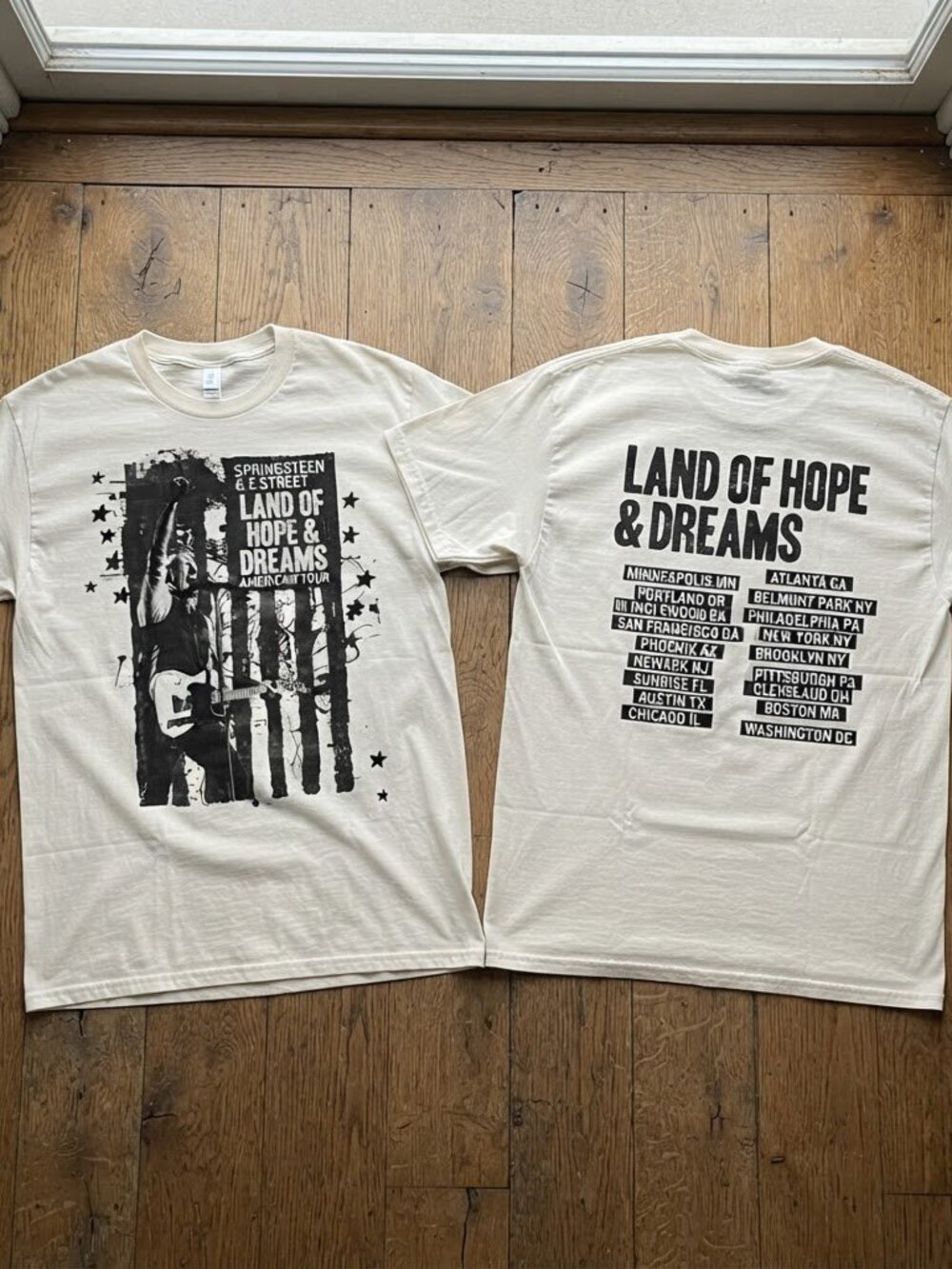 Bruce Springsteen Land of Hope and Dreams 2026 Tour Double Sided T-Shirt